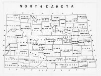 North Dakota State Map, Cass County 1957
